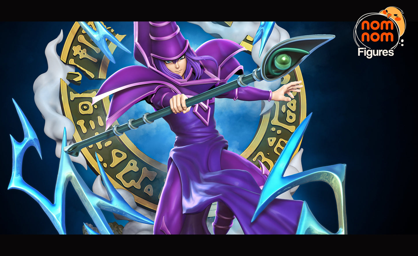 Figurine Dark Magician - Yu-Gi-Oh! de chez NomNom Figurines [75mm // 1/10ème // Buste]