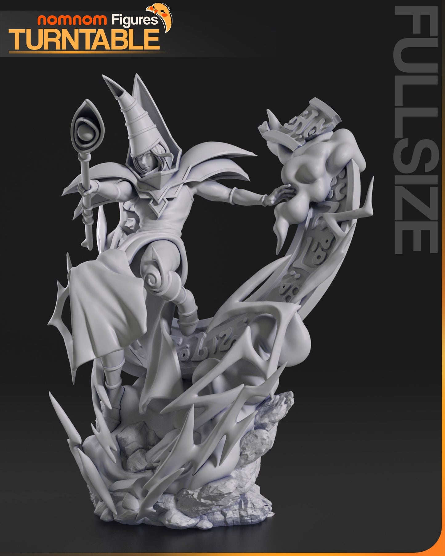 Figurine Dark Magician - Yu-Gi-Oh! de chez NomNom Figurines [75mm // 1/10ème // Buste]