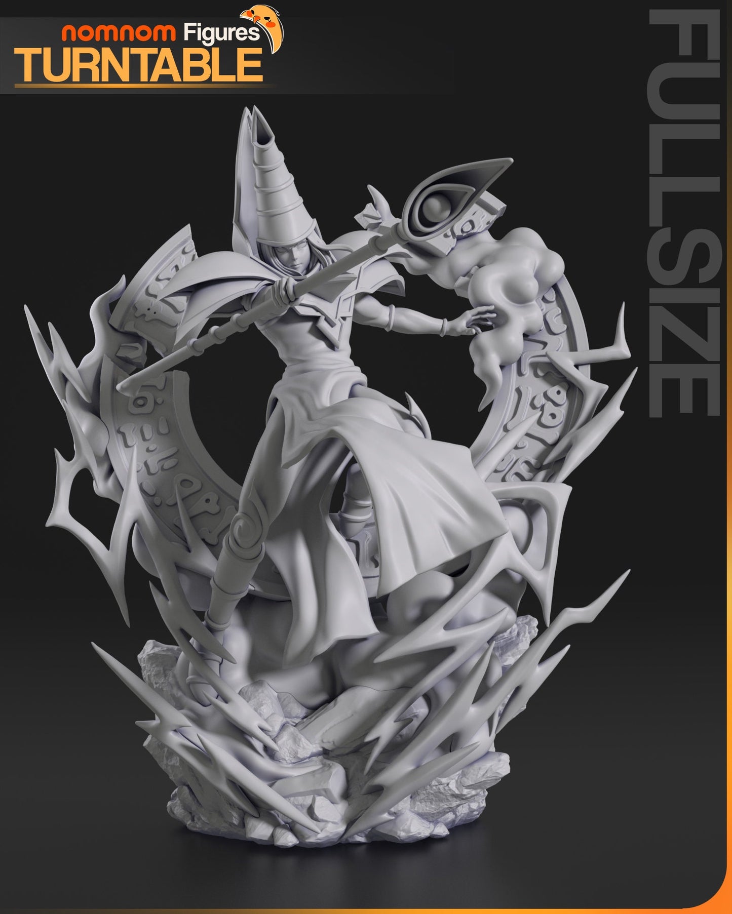 Figurine Dark Magician - Yu-Gi-Oh! de chez NomNom Figurines [75mm // 1/10ème // Buste]
