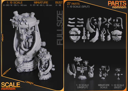 Figurine Jenova - Final Fantasy 7 de chez NomNom Figurines [75mm // 1/10ème // Buste]