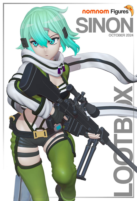 Figurine Sinon - Sword Art Online de chez NomNom Figurines [100mm]