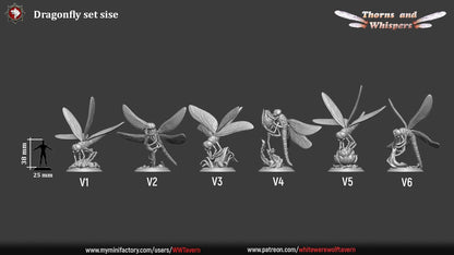 Figurine Dragonfly de chez WW Tavern dans l'univers Thorns and Whispers [50mm]