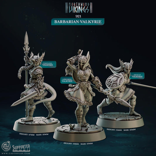 Figurine Barbarian Berserks de chez Cast'n Play de l’univers Northwind Vikings [25mm]