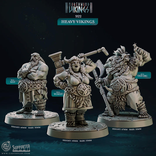 Figurine Heavy Vikings de chez Cast'n Play de l’univers Northwind Vikings [32mm]