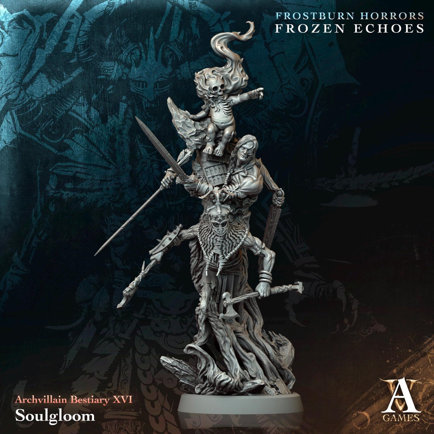 Figurine de chez Archvillain Games de l’univers Bestiary Vol. XVI [25//50//75mm]