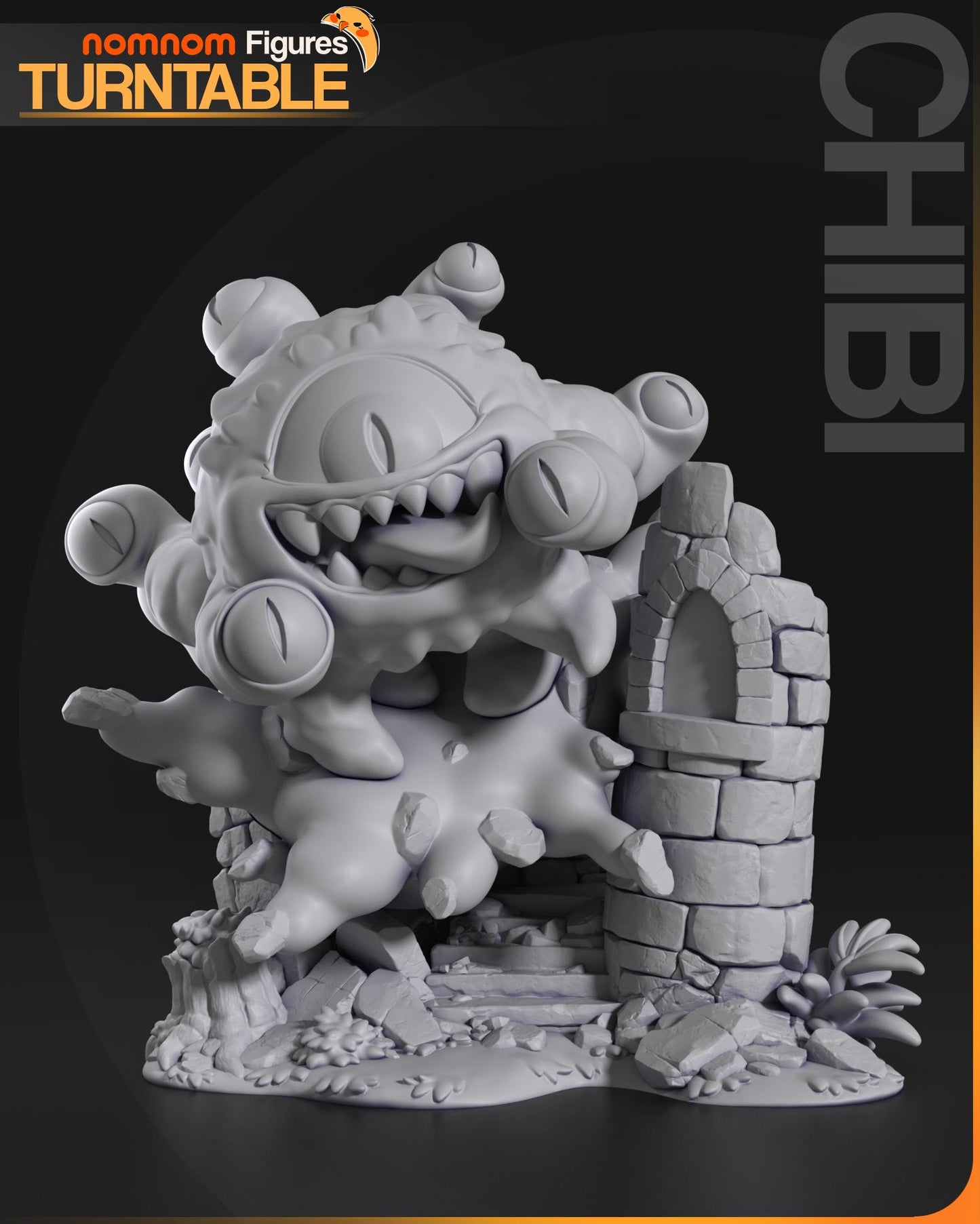 Chibi Beholder - Dungeons & Dragons de chez NomNom Figurines