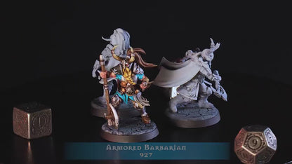 Figurine Armored Barbarian de chez Cast'n Play de l’univers Northwind Vikings [32mm]
