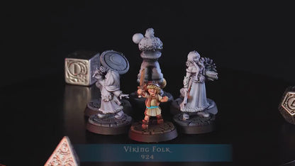 Figurine Viking folk de chez Cast'n Play de l’univers Northwind Vikings [25mm]