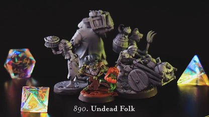Figurine Undead Folk de chez Cast'n Play dans l'univers de Halloween Season [25/32mm]
