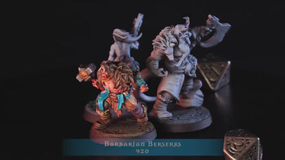 Figurine Barbarian Berserks de chez Cast'n Play de l’univers Northwind Vikings [32mm]